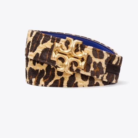 Tory Burch Accessories - New Tory burch 1.5” ELEANOR LEOPARD BELT
